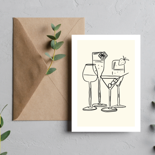 Cocktail Conversations Greeting Card