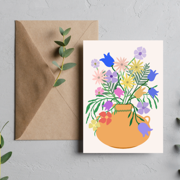 Petals In Bloom Greeting Card