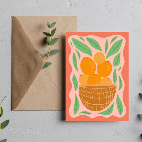 Citrus Harvest Greeting Card