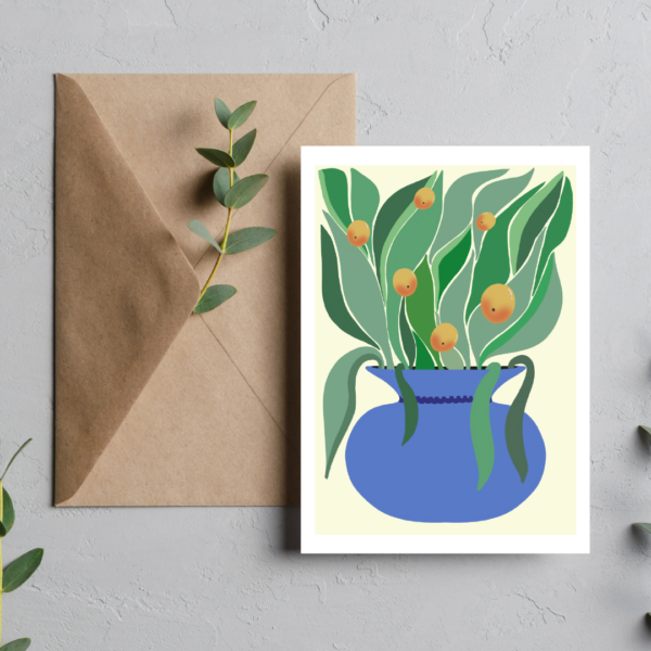 The Orange Plant Greeting Card