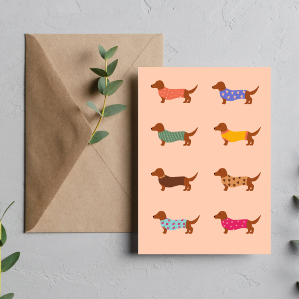 Dachshund Love Greeting Card