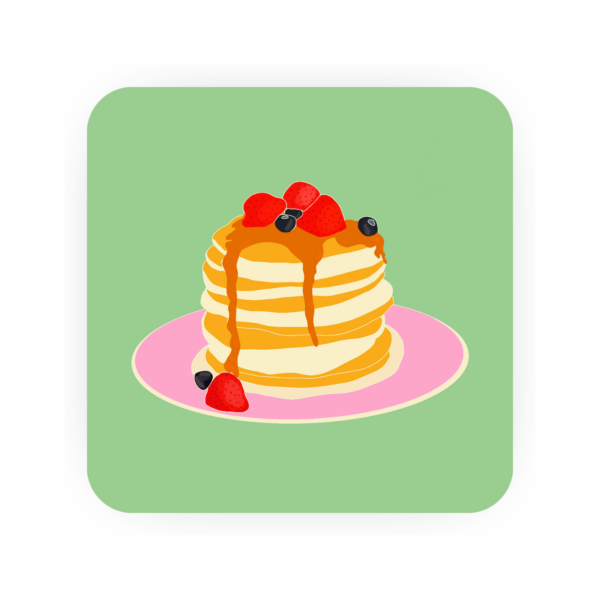 Pancake Coaster